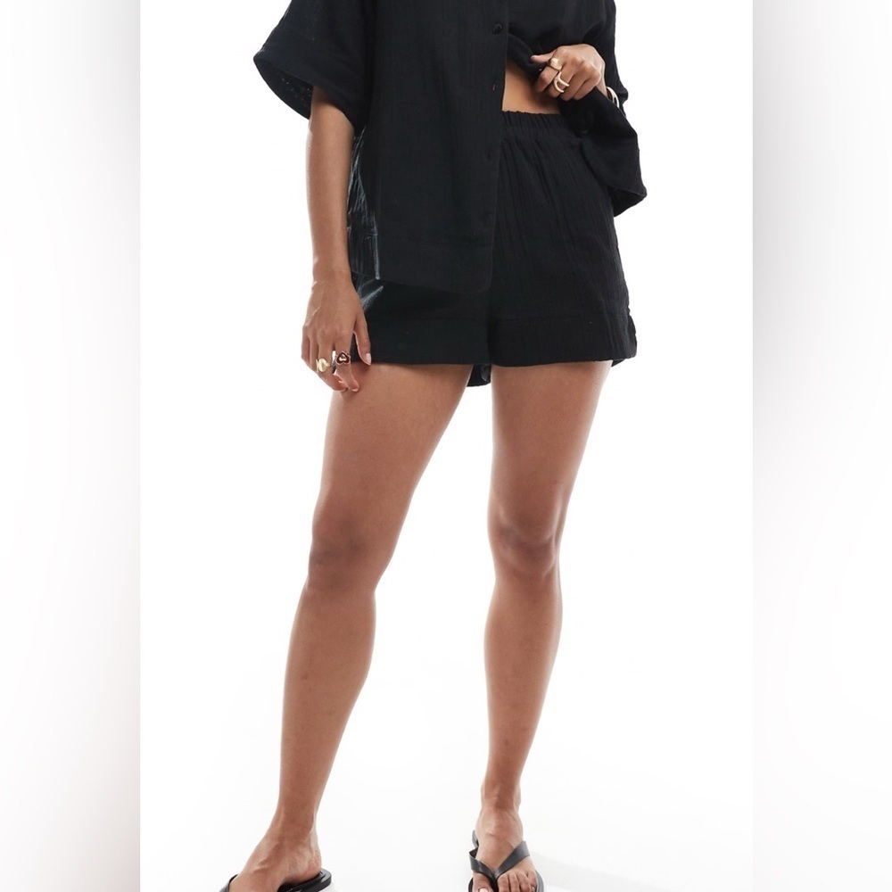 Brave Soul Women's High Waist Black Shorts